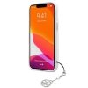 Guess GUHCP13SKB4GGR iPhone 13 mini 5,4 Transparent hardcase 4G Grey Strap Charm